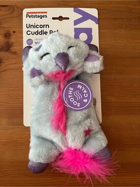 NWT Catstages Warming Cuddle Pal Unicorn Cat Toy, Size Medium